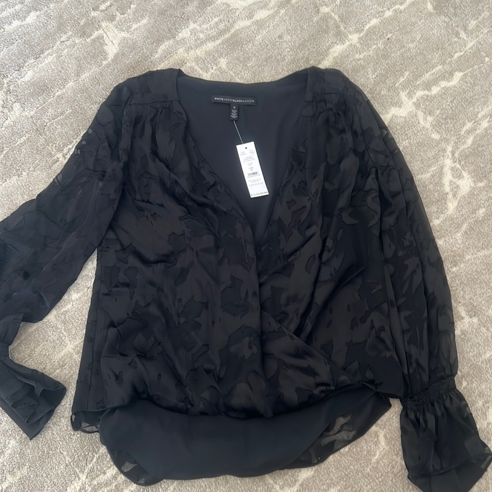 White House Black Market Silk Blouse. New with tags